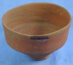 Dynasty 12, red slipped stemmed cup UC18448 - Copyright of the Petrie Museum of Egyptian Archaeology, UCL